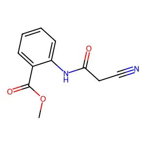 Methyl 2-(2-Cyanoacetamido)benzoate structure