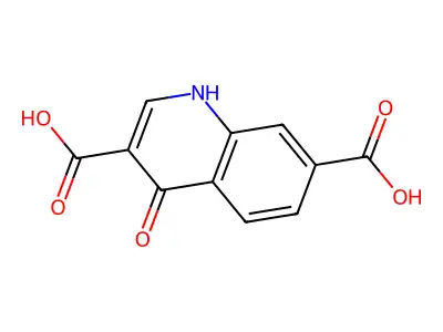 4-氧代-1H-喹啉-3,7-二甲酸 structure