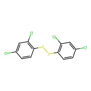 Bis(2,4-dichlorophenyl) disulfide structure