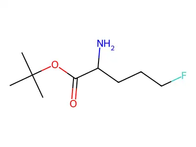 Tert-butyl 2-amino-5-fluoropentanoate structure