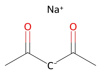 Sodium acetylacetonate hydrate, min. 98% structure