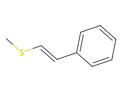 Benzene, [2-(methylthio)ethenyl]-, (E)- structure