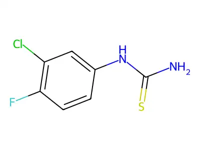 (3-Chloro-4-fluorophenyl)thiourea structure