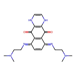 6,9-Bis((2-(dimethylamino)ethyl)amino)benzo[g]quinoxaline-5,10-dione structure