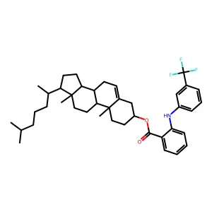 胆固醇氟芬那酸酯 structure