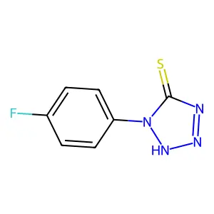 1-(4-fluorophenyl)-1H-tetrazole-5-thiol structure