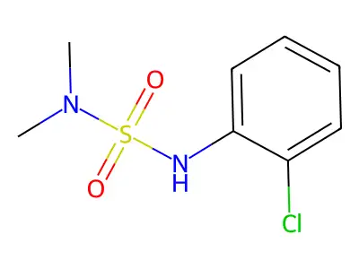 Sulfamide, N'-(2-chlorophenyl)-N,N-dimethyl- structure
