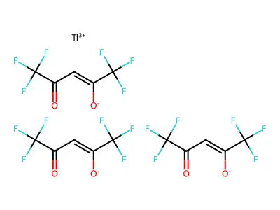 Thallium hexafluoroacetylacetonate structure