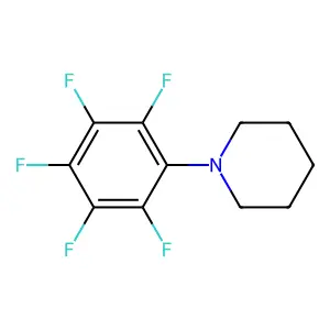 Piperidine, 1-pentafluorophenyl- structure
