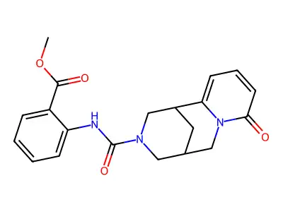 methyl 2-{[(8-oxo-1,5,6,8-tetrahydro-2H-1,5-methanopyrido[1,2-a][1,5]diazocin-3(4H)-yl)carbonyl]amino}benzoate structure