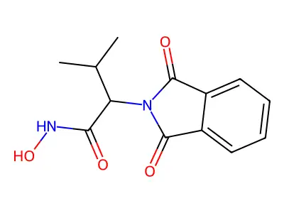 2-(1,3-dioxoisoindol-2-yl)-N-hydroxy-3-methylbutanamide structure