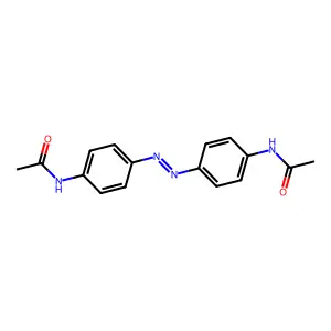 Acetamide, N,N'-(1,2-diazenediyldi-4,1-phenylene)bis- structure