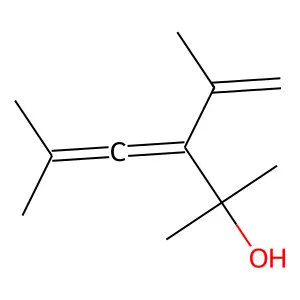 3-Isopropenyl-2,5-dimethyl-3,4-hexadien-2-ol structure