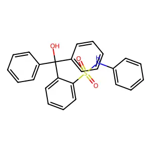 2-[hydroxy(diphenyl)methyl]-N-phenylbenzenesulfonamide structure