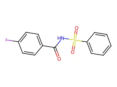 4-Iodo-N-(phenylsulfonyl)benzamide structure