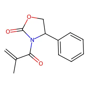 3-Methacryloyl-4beta-phenyloxazolidine-2-one structure