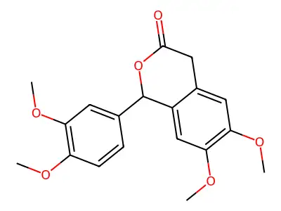 1-(3,4-dimethoxyphenyl)-6,7-dimethoxy-1,4-dihydro-3H-isochromen-3-one structure