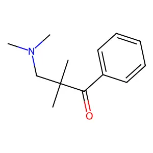 2-((Dimethylamino)methyl)-2-methyl-1-phenyl-1-propanone structure
