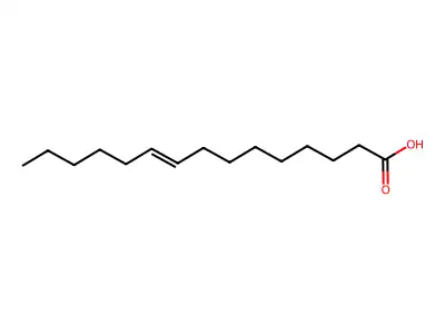 9-十五碳烯酸 structure