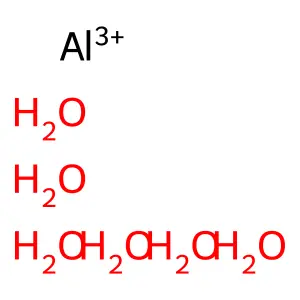 Aluminum(3), hexaaqua-, ion structure