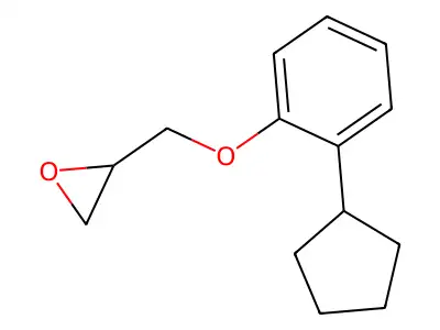 Oxirane, ((2-cyclopentylphenoxy)methyl)- structure