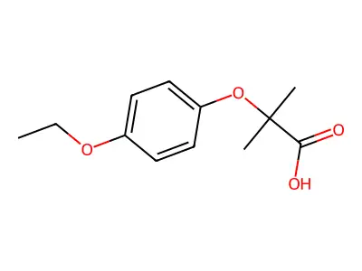 2-(4-Ethoxyphenoxy)-2-methylpropanoic acid structure