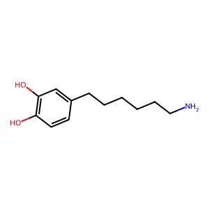 4-(6-Aminohexyl)benzene-1,2-diol structure