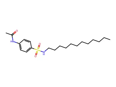 Acetamide, N-[4-[(dodecylamino)sulfonyl]phenyl]- structure
