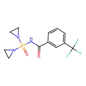 Benzamide, N-(bis(1-aziridinyl)phosphinyl)-m-trifluoromethyl- structure