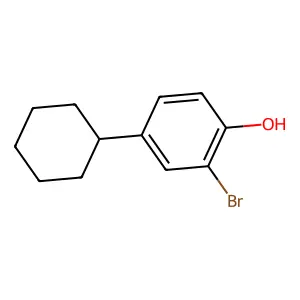 2-Bromo-4-cyclohexylphenol structure