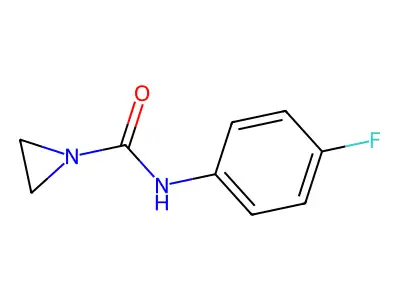 1-(N-(4-Fluorophenyl)carbamoyl)aziridine structure