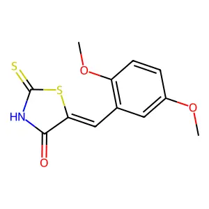 (5Z)-5-(2,5-dimethoxybenzylidene)-2-sulfanyl-1,3-thiazol-4(5H)-one structure