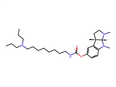 Carbamic acid, (8-(dipropylamino)octyl)-, 1,2,3,3a,8,8a-hexahydro-1,3a,8-trimethylpyrrolo(2,3-b)indol-5-yl ester, (3aS-cis)- structure