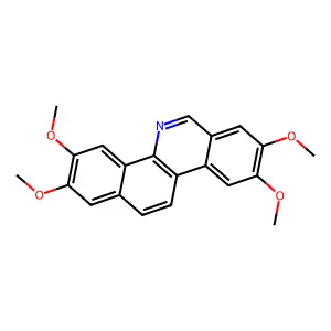 2,3,8,9-Tetramethoxybenzo(c)phenanthridine structure
