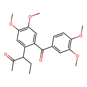 3-(2-(3,4-二甲氧基苯甲酰)-4,5-二甲氧基苯基)戊-2-酮 structure