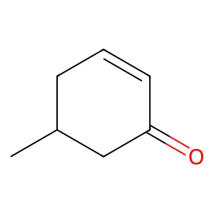 (5S)-5-methylcyclohex-2-en-1-one structure