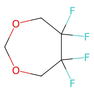 5,5,6,6-Tetrafluoro-1,3-dioxepane structure