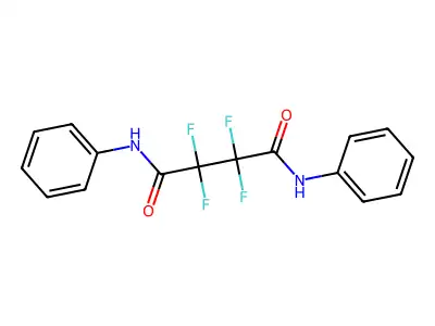 2,2,3,3-Tetrafluoro-N1,N4-diphenylbutanediamide structure