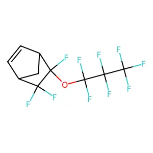 Bicyclo[2.2.1]hept-2-ene, 5,5,6-trifluoro-6-(heptafluoropropoxy)- structure