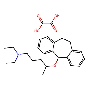 5-(4-(Diethylamino)-1-methylbutoxy)-10,11-dihydro-5H-dibenzo(a,d)cycloheptene oxalate structure
