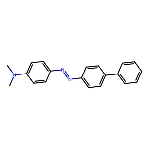 N,N-dimethyl-4-[(4-phenylphenyl)diazenyl]aniline structure