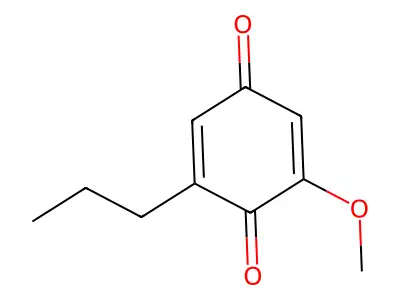 2-Methoxy-6-propylcyclohexa-2,5-diene-1,4-dione structure