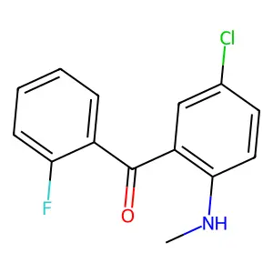 2-Methylamino-5-chloro-2'-fluorobenzophenone structure
