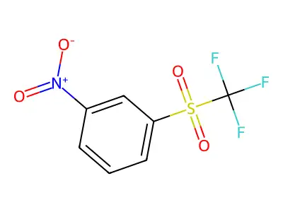 1-Nitro-3-(trifluoromethane)sulfonylbenzene structure