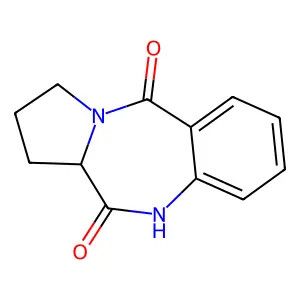 (11aR)-1,2,3,10,11,11a-Hexahydro-5H-Pyrrolo[2,1-c][1,4]Benzodiazepin-5,11-Dione structure