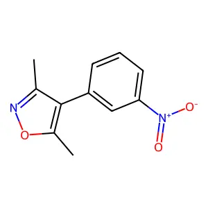 3,5-Dimethyl-4-(3-nitrophenyl)-1,2-oxazole structure