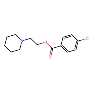 2-Piperidinoethyl p-chlorobenzoate structure