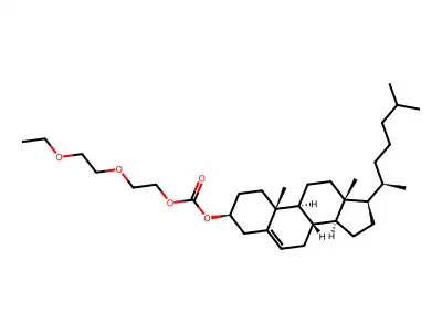 胆甾-5-烯-3-醇(3β)- 3-(2-(2-乙氧乙氧基)乙基)碳酸酯 structure