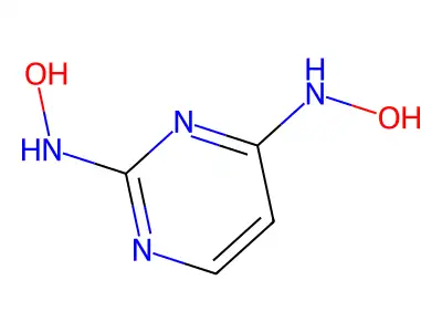 N-[2-(羟基氨基)嘧啶-4-基]羟胺 structure