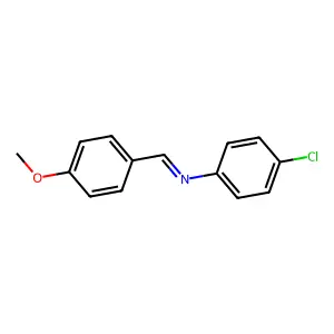 4-甲氧基亚苄基-(4-氯苯基)胺 structure